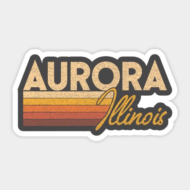 Aurora Illinois Sticker by dk08